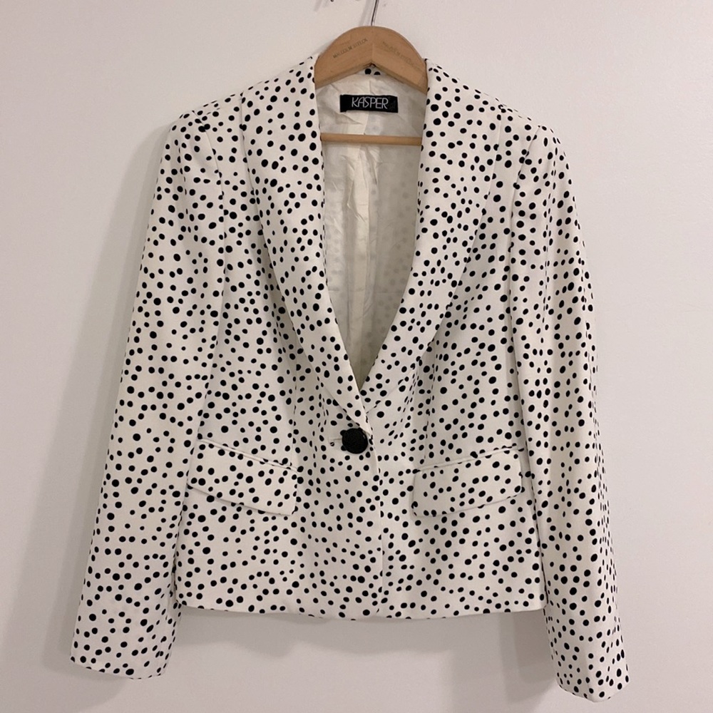 Kasper Polka dot Blazer